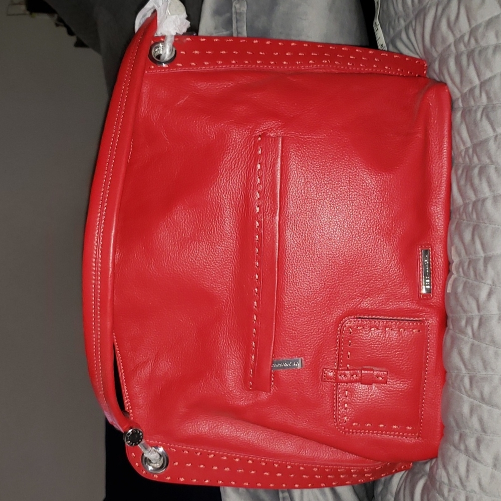 BCGBMAXAZRIA signature hobo bag red
